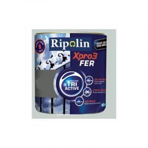 Peinture Acrylique Xpro3 Tri Active Fer Gris clair 0,5 l - Ripolin