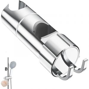 CCYKXA Support Pommeau de Douche Coulissant Douchette Fixation Reglable Accroche Pomme Barre 25mm Attache pour Bain Shower Holder Orientable avec