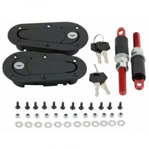 Verrouillage de capot de voiture Verrouillage universel en fibre de carbone avec serrure