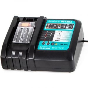 DC18RC 14.4V-18V 3A Chargeur Rapide Chargeur de Remplacement pour Makita DC18RA DC18RD Batteries pour BL1860B BL1850B BL1840 BL1830 BL1820 BL1430