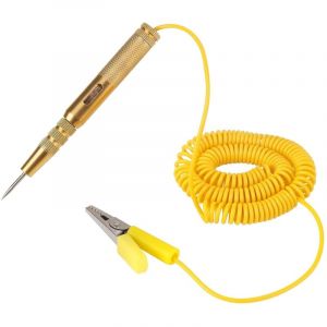 Stylo testeur de circuit de Automobile DC 6V 12V 24V avec Ampoule LED rouge vert lampe temoin Convient pour les voitures, les camions, les motos, les