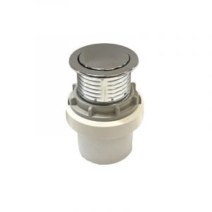 Valsir - Bouton poussoir pneumatique 1/2 débit chromé brillant .