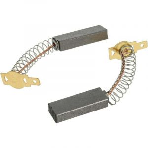 2x Balai en charbon, charbon moteur, charbon abrasif 6,3mm x 11mm x 32mm pour aspirateur, machine à couper, etc.