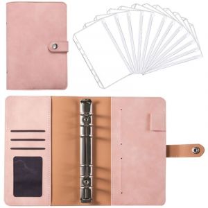 Fei Yu - Classeur pour carnet de notes, planificateur de budget, couverture de classeur avec pochette de classeur de 12 paquets, enveloppes de budget