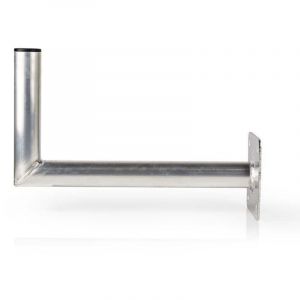 Support mural pour satellite distance au mur 450 mm diametre de la pince 50 mm taille maximale de la parabole 100 cm aluminium argent 38751934