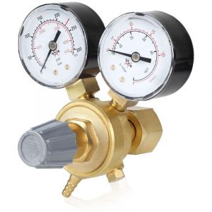 R&eacute;ducteur de Pression Argon/CO2 pour Gaz de Protection MIG MAG WIG TIG Soudure 315 Bar Raccord W21,8 x 1/14" Regulateur de Pression Argon