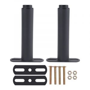 Lot de 2 pieds de support réglables en métal (17,8 à 34,3 cm), pour cadre de lit, lattes centrales, pièces de rechange pour pieds lourds