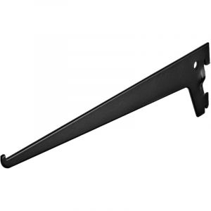 Console crémaillère simple noire 600 mm - Par pièce