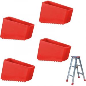 Lot De 4 Embouts En Caoutchouc Pour Pieds D'Échelle,50 20mm,patin Escabeau,Couvre-Pieds Antidérapants En Caoutchouc - Protection De Sol Pour Échelles
