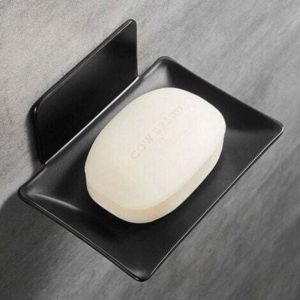 Porte-Savon Douche Auto-adh&eacute;sif sans Percer,Porte Savon Mural en Acier Inoxydable,Support de Savon Mural avec Drain et Adh&eacute;sif Magique pour Salle de