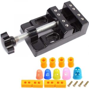 Etau de Table Mini 16PCS Universal Etau Etabli 57mm Etau Plat Perceuse Portable Banc Etau Sculpture Craft Carving Outil pour Cr&eacute;ations de Bijoux DIY