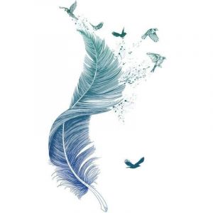 Sticker Mural, Plume Autocollant Mural Comme Decoration Murale Pour Chambre A Coucher Salon Chambre D'enfant, Art Bricolage Decoration Murale