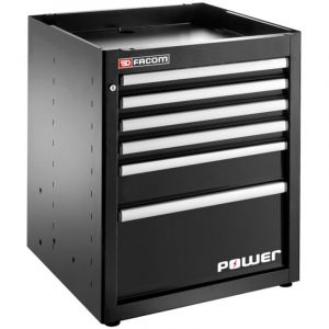 Facom - Meuble bas 6 tiroirs avec tiroir &eacute;nergis&eacute; JLS3 noir