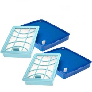 Lot de 4 filtres compatible avec Philips PowerPro Expert FC9742/09, FC9743/09, FC9744/09, FC9745/09, FC9746/09 aspirateur