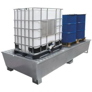 Topcar - Bac de rétention 1000 Litres en acier pour ibc
