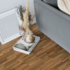 Parquet Massif Bois d'Acacia Verni Naturel - 15x150x1200mm - 1,08 m&sup2; - Bois Exotique 5 Frises