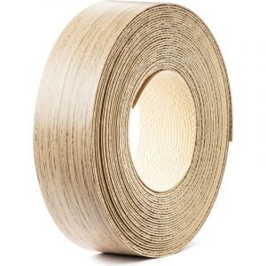 Bande de chant 21mm x 5m en mélaminé thermocollant épaisseur 0,5mm facile à appliquer Bricolage Ruban Panneau Plan de travail Bois, chêne doré