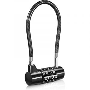 Cadenas Code 4 Chiffres Upgraded, Cadenas &agrave; Anse Longue, Cadenas &agrave; Combinaison avec Code, Cadenas &Eacute;tanche pour Cabane, Cadenas a Code d'ext&eacute;rieur,