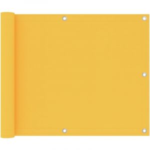 Brise vue pour balcon - Brise vent &Eacute;cran de jardin Jaune 75x500 cm Tissu Oxford BV224677 - BonneVie