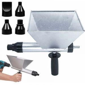 Ulisem Pistolet &agrave; mortier pompe &agrave; mortier ciment chaux pistolet &agrave; mortier moritier avec 4 buses pour joints de mortier, murs en pierre, murs en