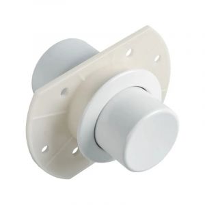 Schwab - Bouton poussoir murale pour r&eacute;servoir wc pneumatique blanc