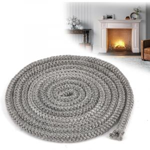 Joint Insert Chemin&eacute;e Corde, 2m8mm Joint Poele a Bois en Fibre de Verre, Corde de Joint Chemin&eacute;e Remplacement pour Po&ecirc;le/Chemin&eacute;e/Tube Poele/Porte de