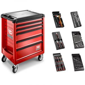 Facom ROLL Servante d'atelier 6 tiroirs et 6 modules - SL.ROLL.6M3