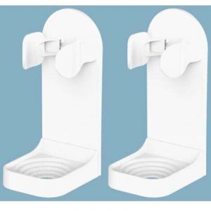 Lot de 2 Support Brosse a Dent Electrique, Porte Brosse &agrave; Dents Electrique , Support Mural Brosse a Dent Electrique Adh&eacute;sif Solide R&eacute;glable