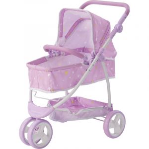 Teamson Kids - Poussette landau nacelle 2en1 pour poupée poupon de 40-45 cm Olivia's Little World OL-00010