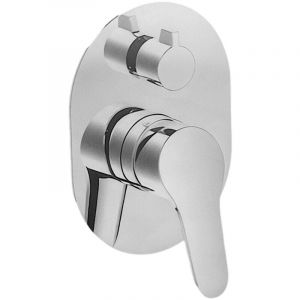 Bagnoclic - Mitigeur de douche encastré avec inverseur complet moderne