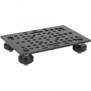 Jeffergarden Plaque de portique en aluminium haute r&eacute;sistance, imprimante 3D anodis&eacute;e noire, guide universel lin&eacute;aire pour fraiseuse avec 4 poulies