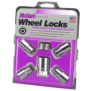 4 Ecrous Antivol Su Mcgard 9/16x18/ Plat/ Long. 25.4/61.5mm/ &Oslash;22mm