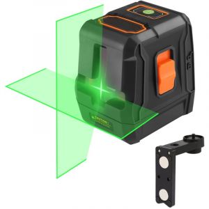 Niveau Laser, Laser Croix Vert 30m, Laser Brillant Indépendant à 110°, IP54 Etanche, Auto-Nivellement, 360° SC-L07G