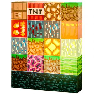 Trimec - Lampe de bureau veilleuse en forme de bloc de construction, d&eacute;coration d'ambiance pour bureau