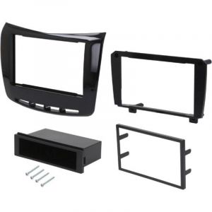 Kit Facade Autoradio KA531B Compatible avec Lancia Delta 08-14 noir brillant