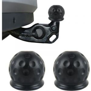 Cache Boule Attelage, Cache Boule Attelage Voiture, 2 Pi&egrave;ces Barre de Remorquage Boule Attelage, Capuchon de Protection de Boule D'attache Remorque