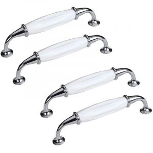 Bouton de meuble Lot De 4, Boutons De Meubles Bouton De Porte En C&eacute;ramique Poign&eacute;e En Porcelaine Meuble Accessoire D&eacute;coration Pour Tiroir Porte