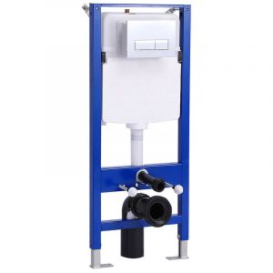 Horow - Bâti-support pour wc suspendu Elément de montage wc suspendu, isolé contre la condensation jusqu'à 400kg avec plaque de déclenchement