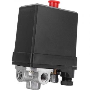 Pressostat Compresseur Air 380V 3 Phase, Vanne G1/4" 4 Trous Verticale, Accessoires pour Compresseur d'Air