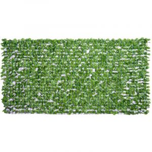 Occultation - Haie Artificielle 300x150cm. Occultation et d&eacute;coration murale. Intimit&eacute;. Vert clair. Durable