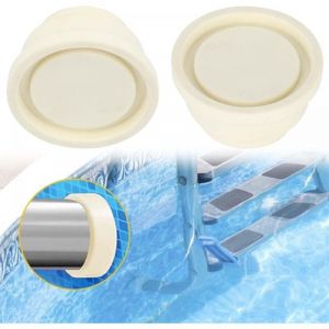 2 Pièces Tampon en Caoutchouc pour Piscine, Protecteur Pare-Chocs pour Piscine Bouchon, Accessoire de Piscine de Pare-Chocs de sécurité d'échelle de