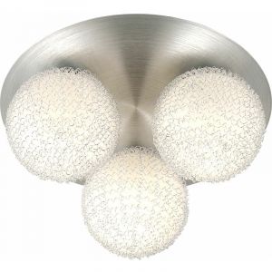 Globo - Design plafonnier boule lumière verre lampe maille aluminium salon salle à manger éclairage 5962-3