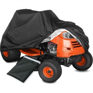 Housse de Tracteur de Jardin, Housse de Tondeuse Tissu Oxford Imperm&eacute;able Anti-UV Anti-poussi&egrave;re pour Ext&eacute;rieur Jardin Pelouse avec Sac de