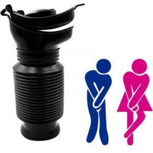 Urinoir R&eacute;tractable, Urinoir Homme Femme Portable 750 ML, Bouteille Urine R&eacute;utilisable, Urinoir Urgence Enfant, Toilette Mobile pour Camping,