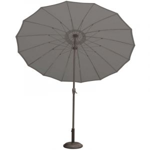 Parasol - - Effet parapluie compos&eacute; de 16 baleines Gris anthracite Diam&egrave;tre : 2.70 m