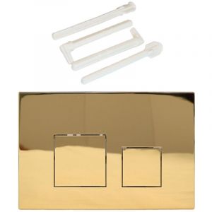 Plaque de commande WC suspendu – Compatible Geberit Sigma 20, UP300 & UP320 – Plaque de déclenchement Geberit pour chasse d’eau double, silencieuse,