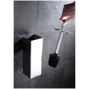 360S1 Brosse wc Silicone et Support Design Brosse Toilette Silicone SUS304 Brosse &agrave; Toilettes en Acier Inoxydable Brosse wc Design Balai Brosse wc