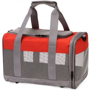 Sac de transport pour petits animaux, sac de voyage respirant en filet avec fen&ecirc;tre pour cochon d'Inde, lapin, hamster, oiseau, lapin, dragon barbu,