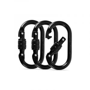 Ccykxa - 110×55×10mm)3PCS Mousqueton Escalade inox 25KN-2550KG, Mousqueton Tactique Mousqueton Charge Lourde Mousqueton Verrouillage pour Laisse