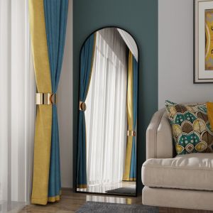 Miroir de sol incurv&eacute;, miroir de sol HD, &agrave; suspendre, &agrave; poser ou &agrave; incliner, id&eacute;al pour la d&eacute;coration int&eacute;rieure, la d&eacute;coration murale, le salon ou